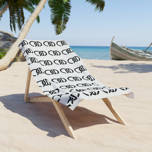 White Beach Towel