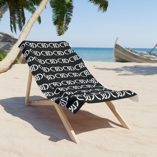 Black Beach Towel