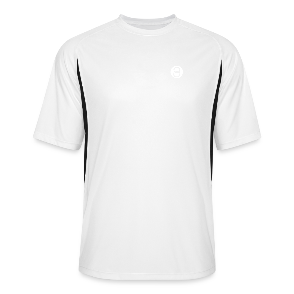 SC cooling T-shirt sports performance - white/black