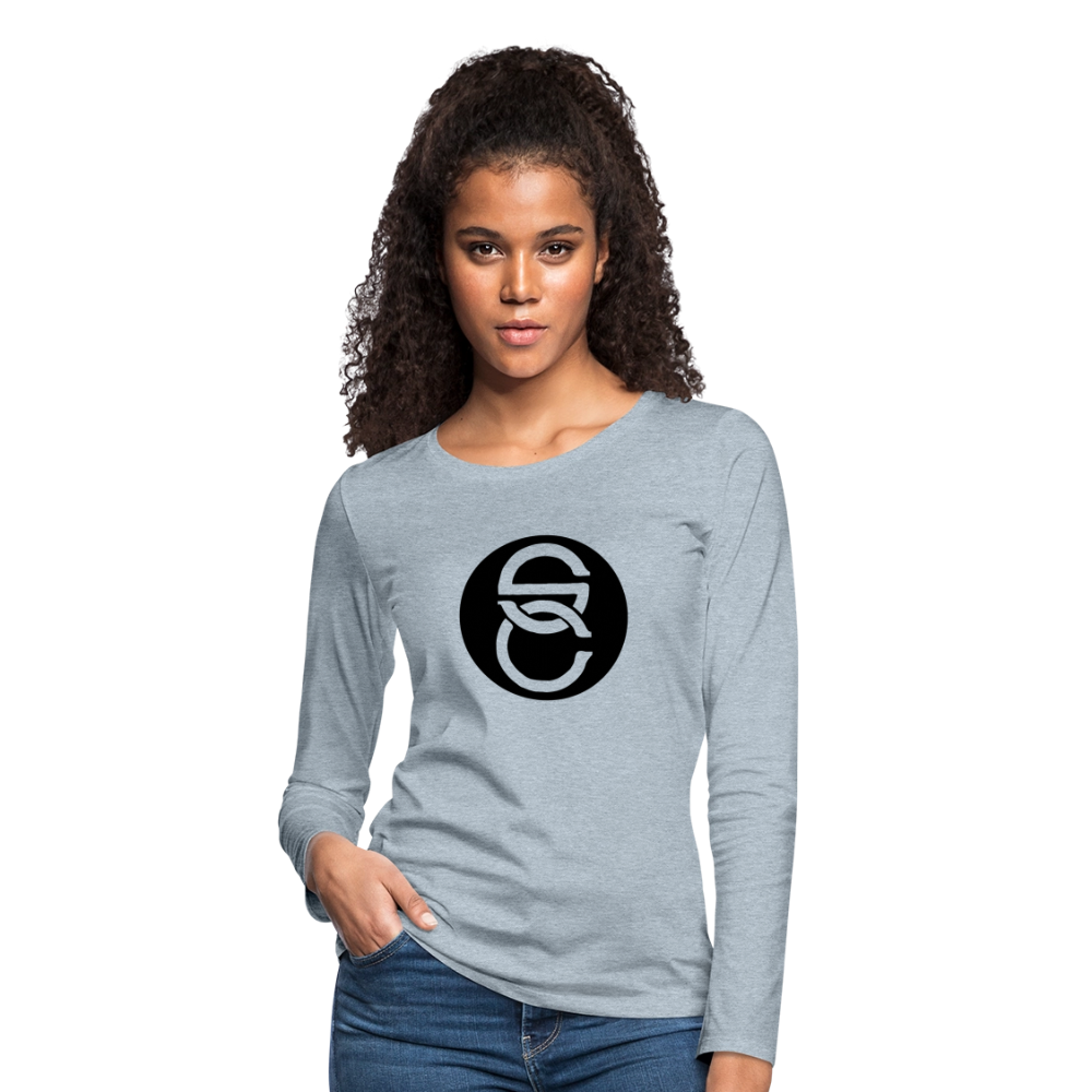 Women's Premium Long Sleeve T-shirt II - heather ice blue