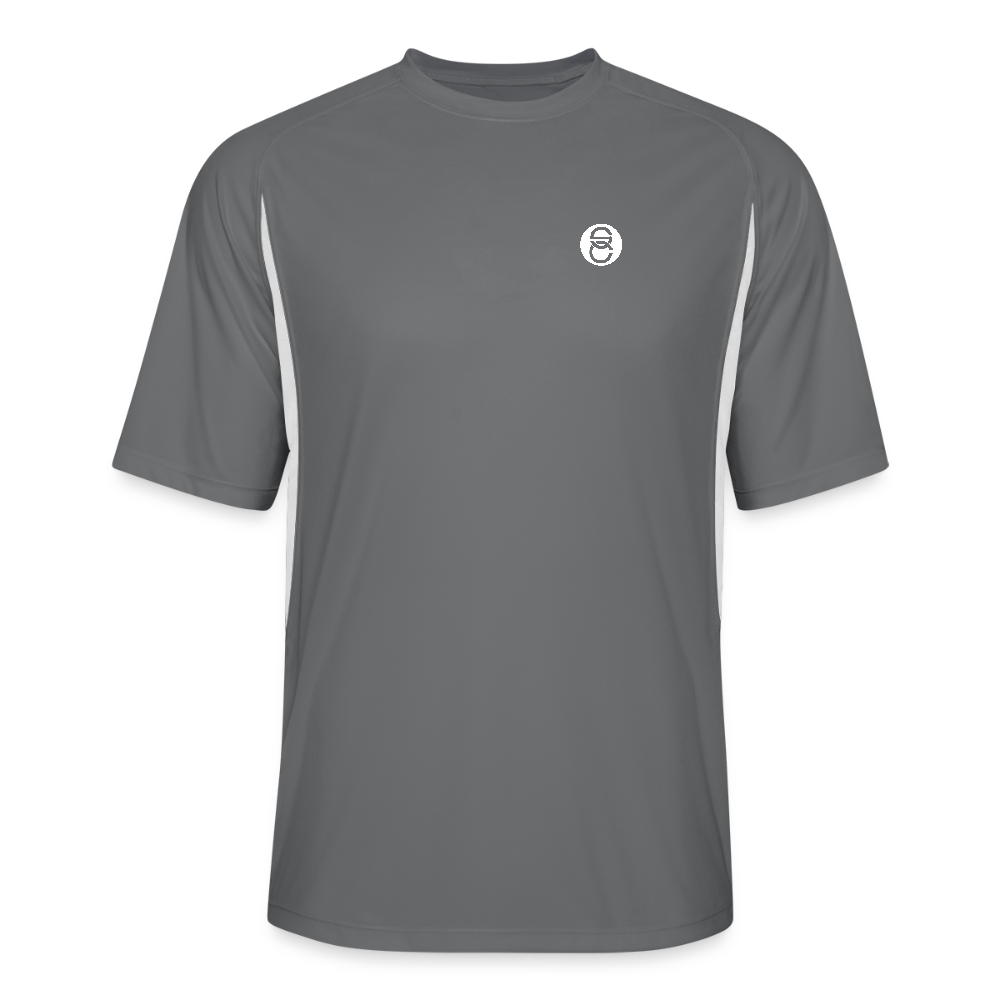 SC cooling T-shirt sports performance - dark gray/white