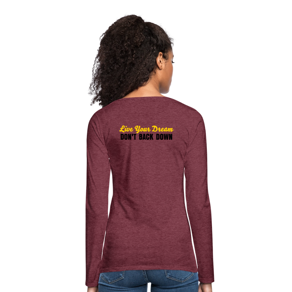 Women's Premium Long Sleeve T-shirt II - heather burgundy