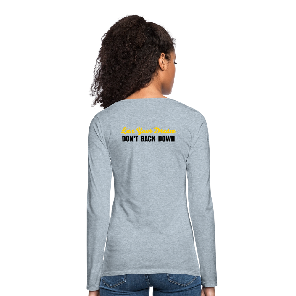 Women's Premium Long Sleeve T-shirt II - heather ice blue
