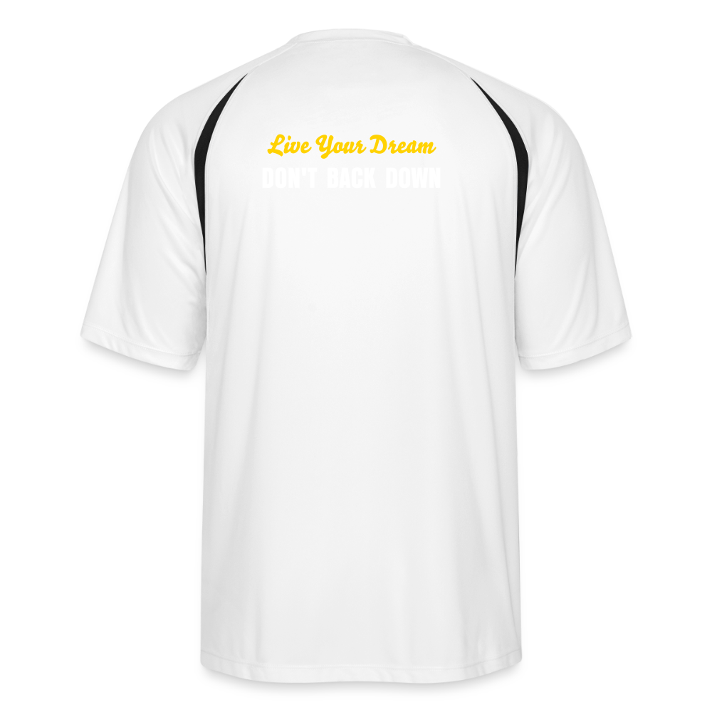 SC cooling T-shirt sports performance - white/black