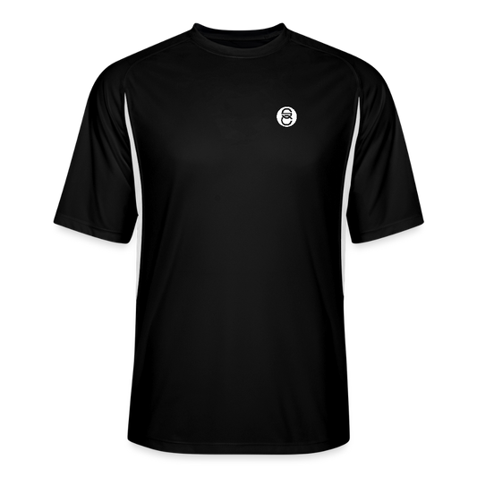 SC cooling T-shirt sports performance - black/white