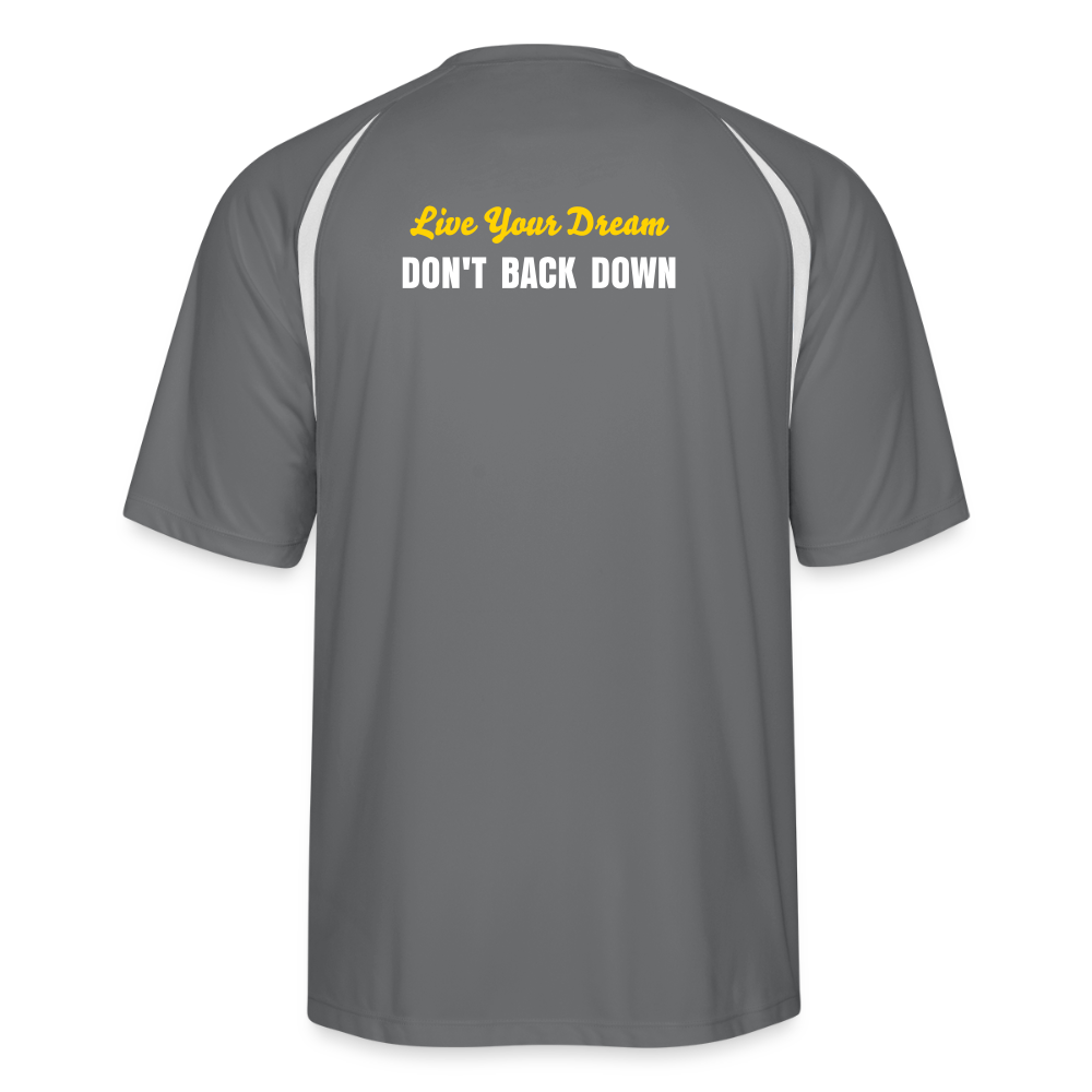 SC cooling T-shirt sports performance - dark gray/white