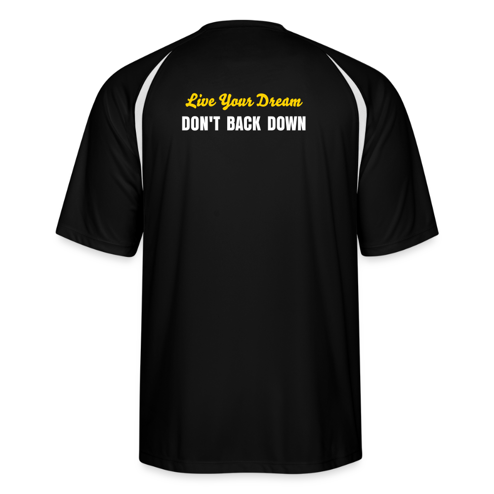 SC cooling T-shirt sports performance - black/white