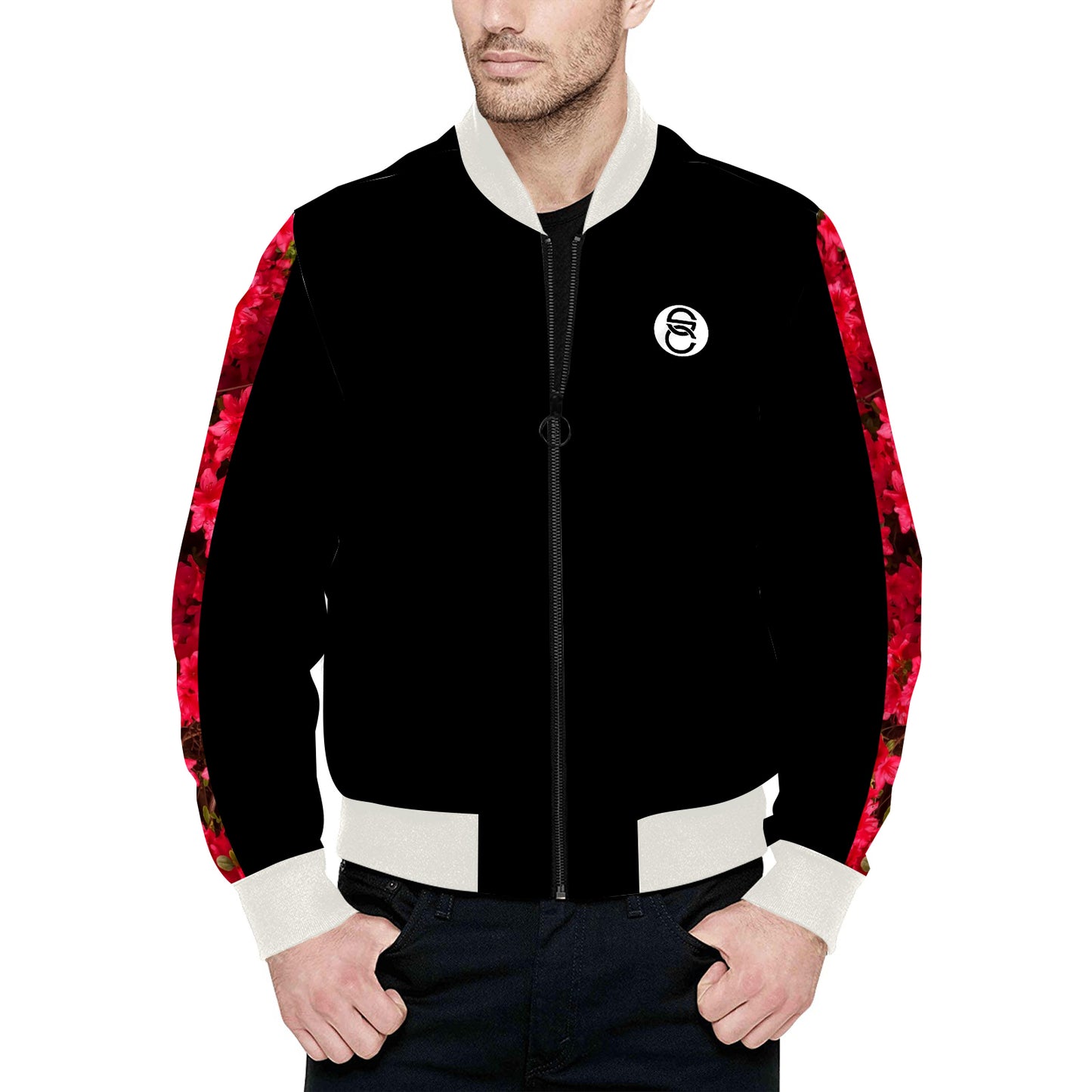 Fleurs Rouges II Bomber Jacket (Men's)