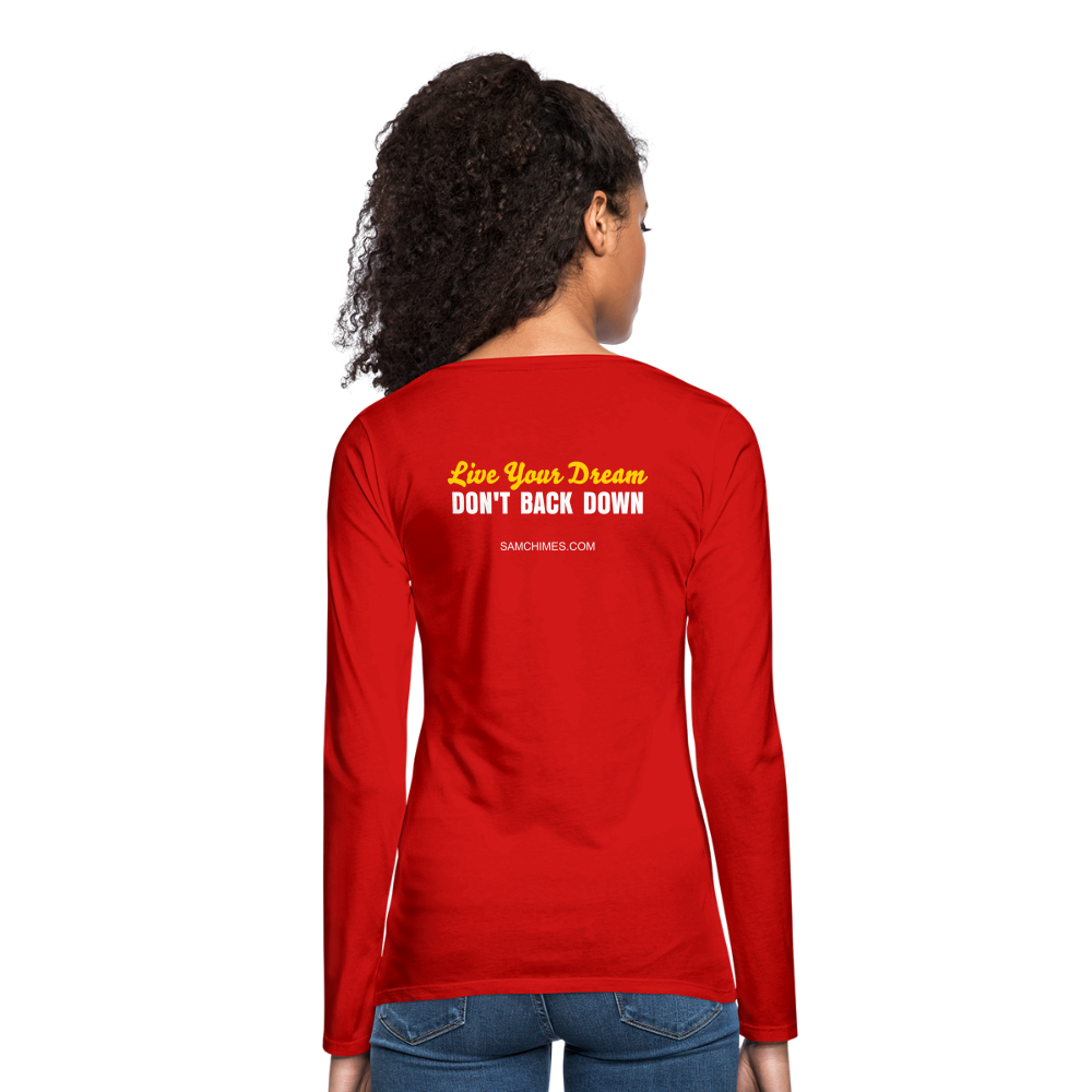 Women's Premium Long Sleeve T-shirt I - red