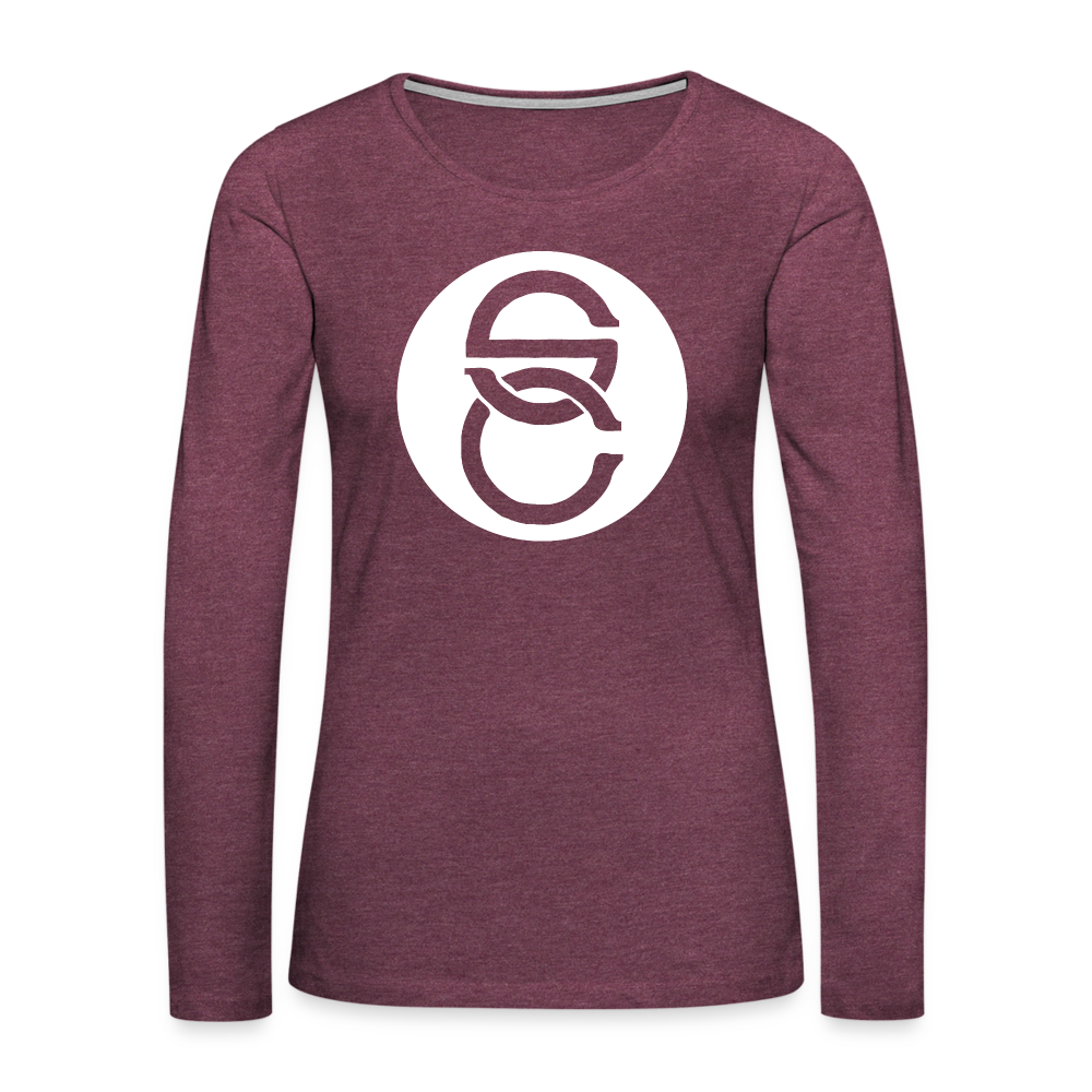 Women's Premium Long Sleeve T-shirt I - heather burgundy