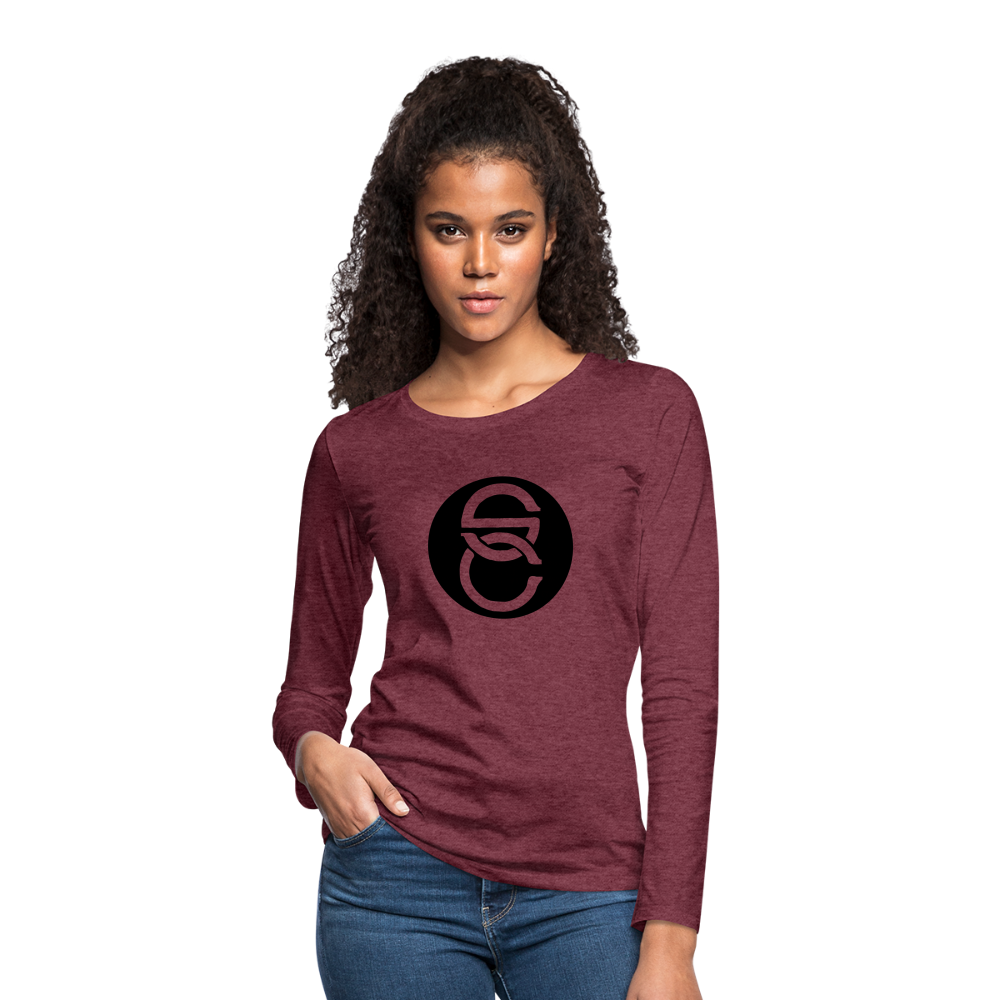 Women's Premium Long Sleeve T-shirt II - heather burgundy