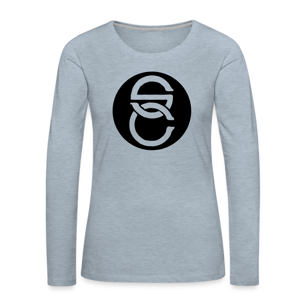 Women's Premium Long Sleeve T-shirt II - heather ice blue