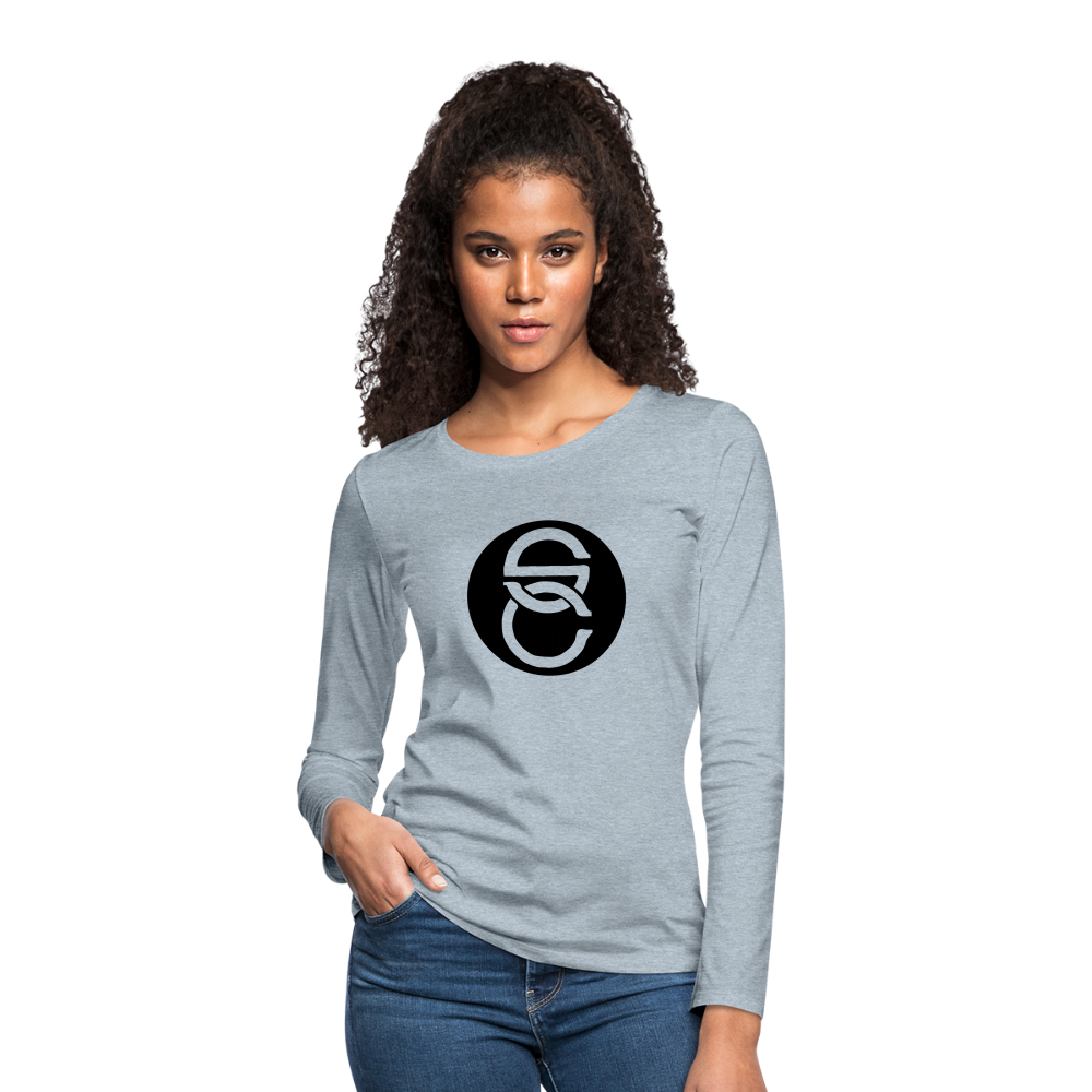 Women's Premium Long Sleeve T-shirt II - heather ice blue