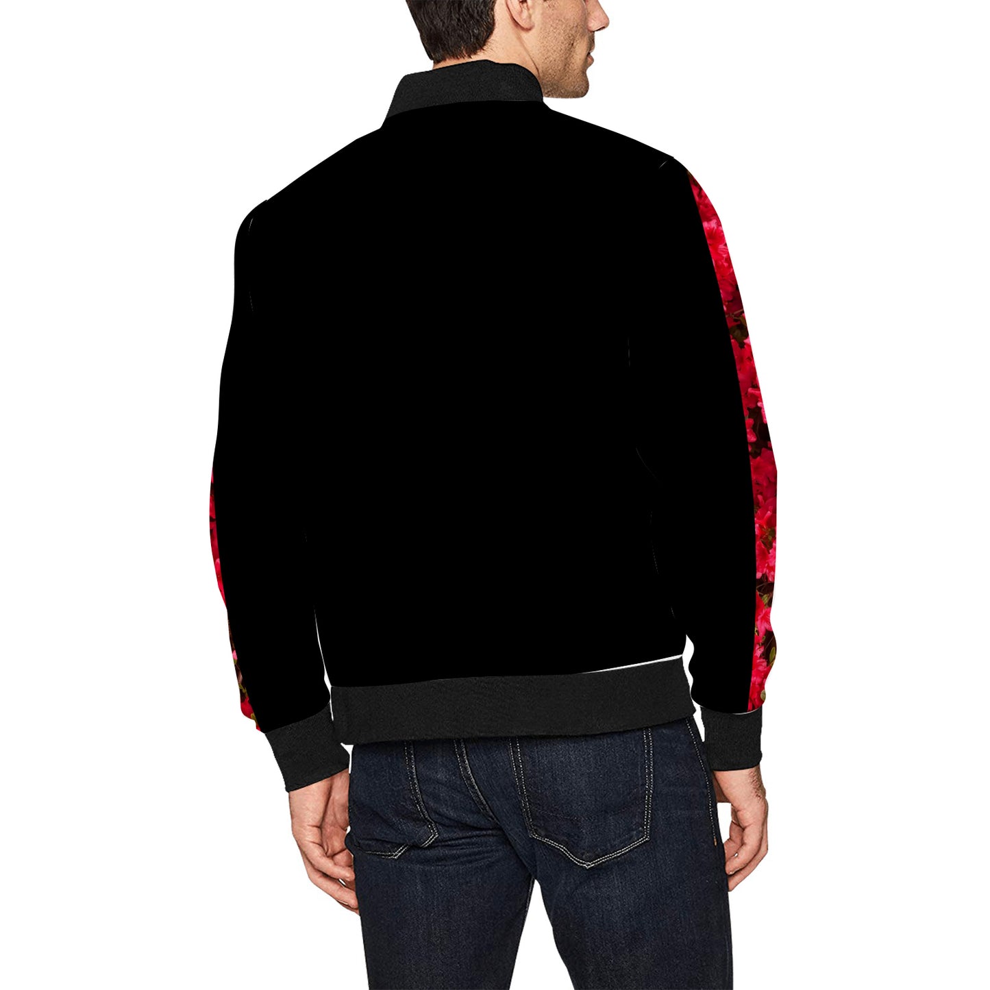 Fleurs Rouges II Bomber Jacket (unquilted)