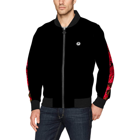 Fleurs Rouges II Bomber Jacket (unquilted)