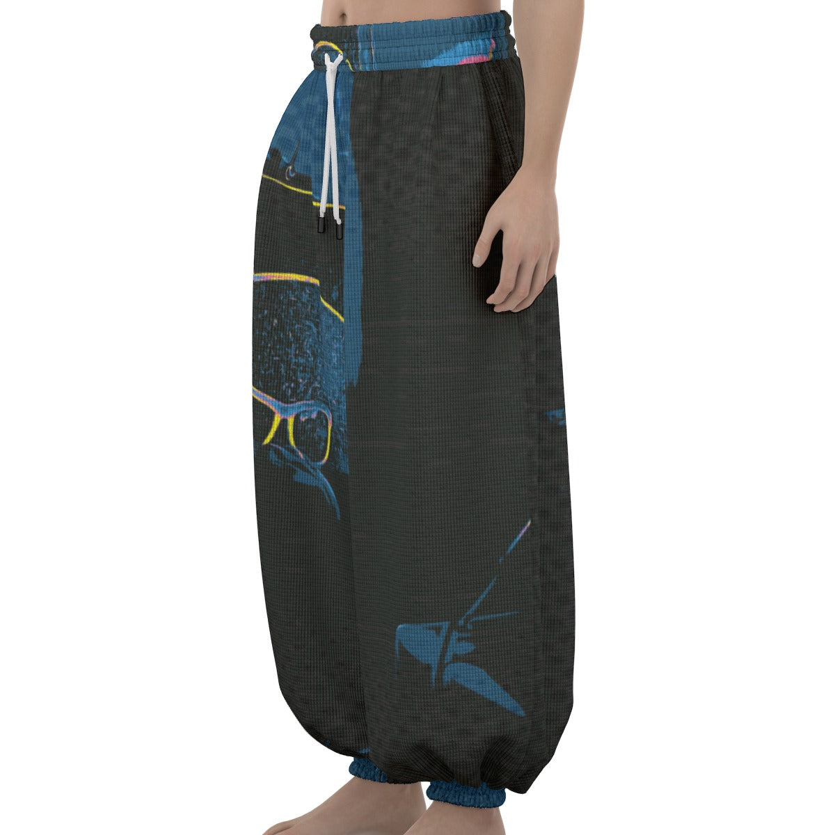 Monkey Space Unisex Lantern Pants (BLUE)