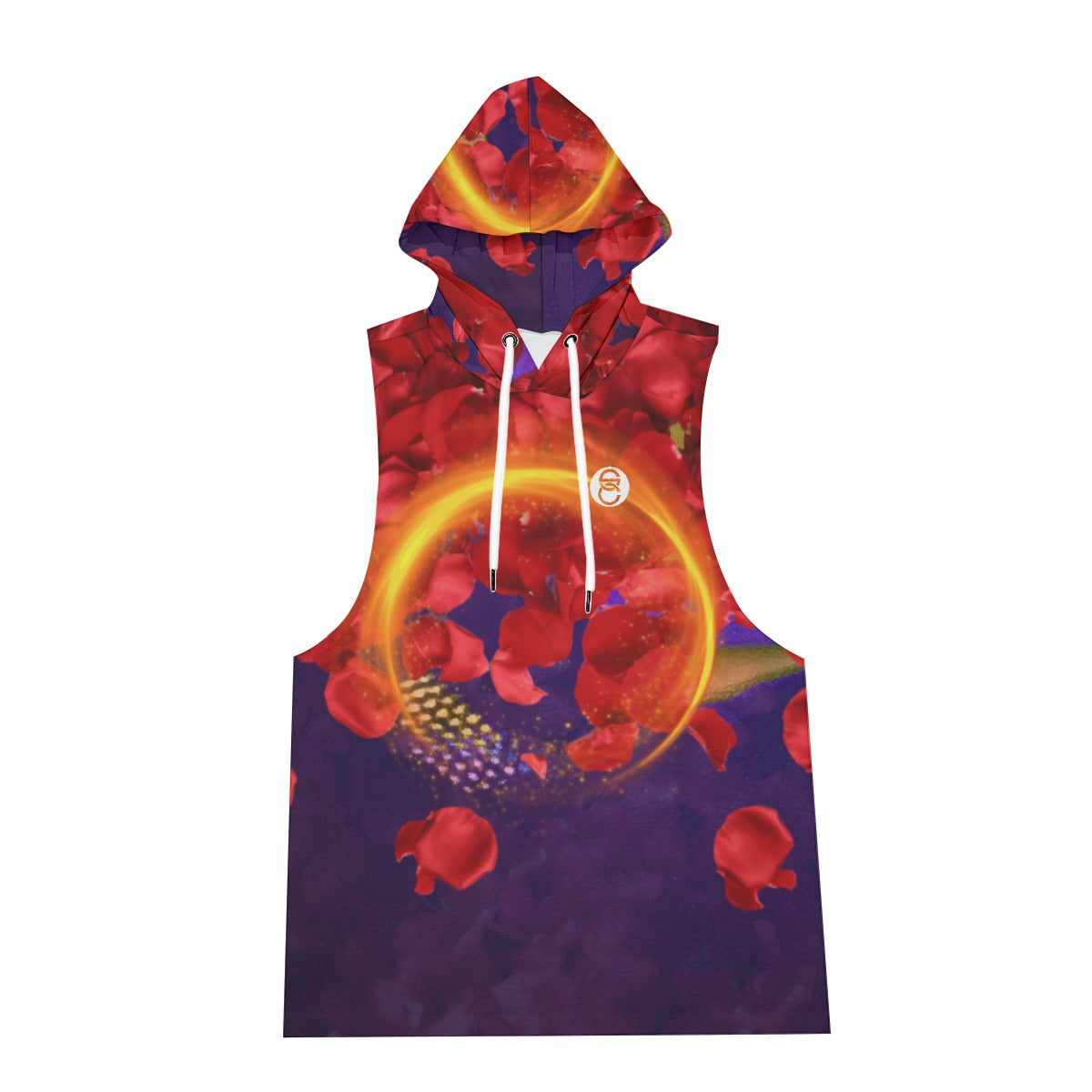 Hero Petals Sleevless Hoodie & Shorts Set