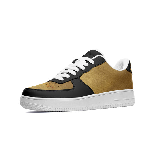 Black Gold Stepper Signature Low Top Sneakers (Unisex)