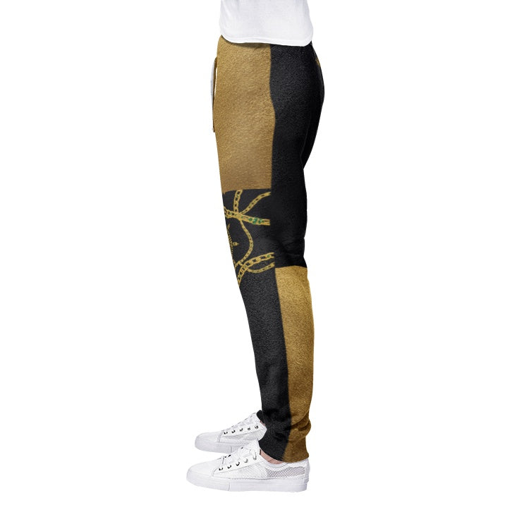 Black Gold Stepper Royalty Sweatpants