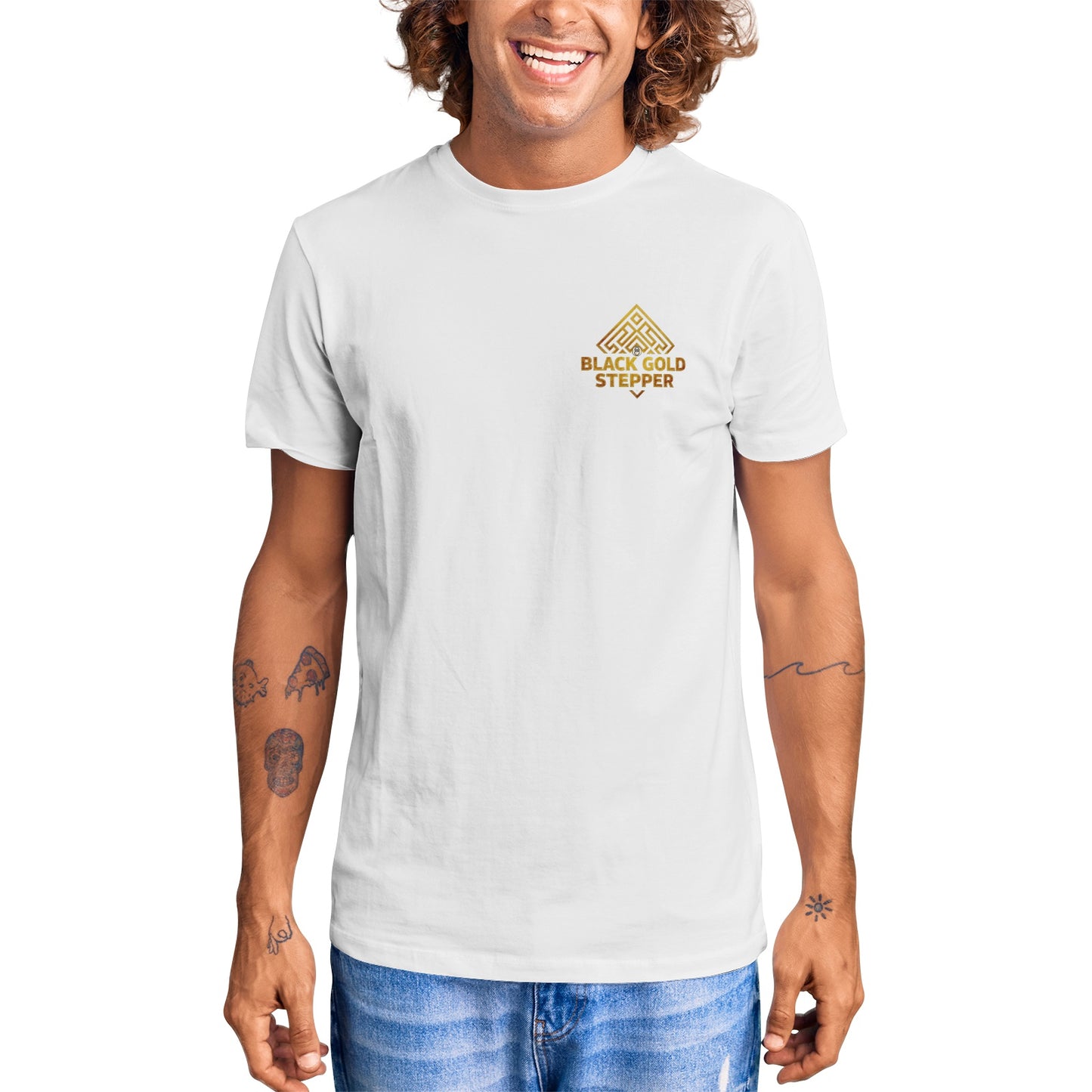 Black Gold Stepper Classic Cotton T-Shirt