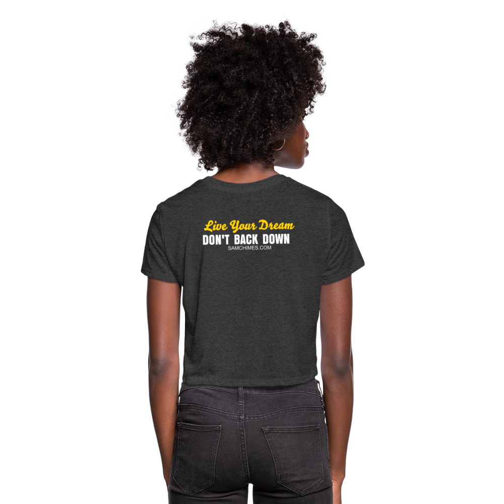 Women's Cropped T-Shirt - deep heather